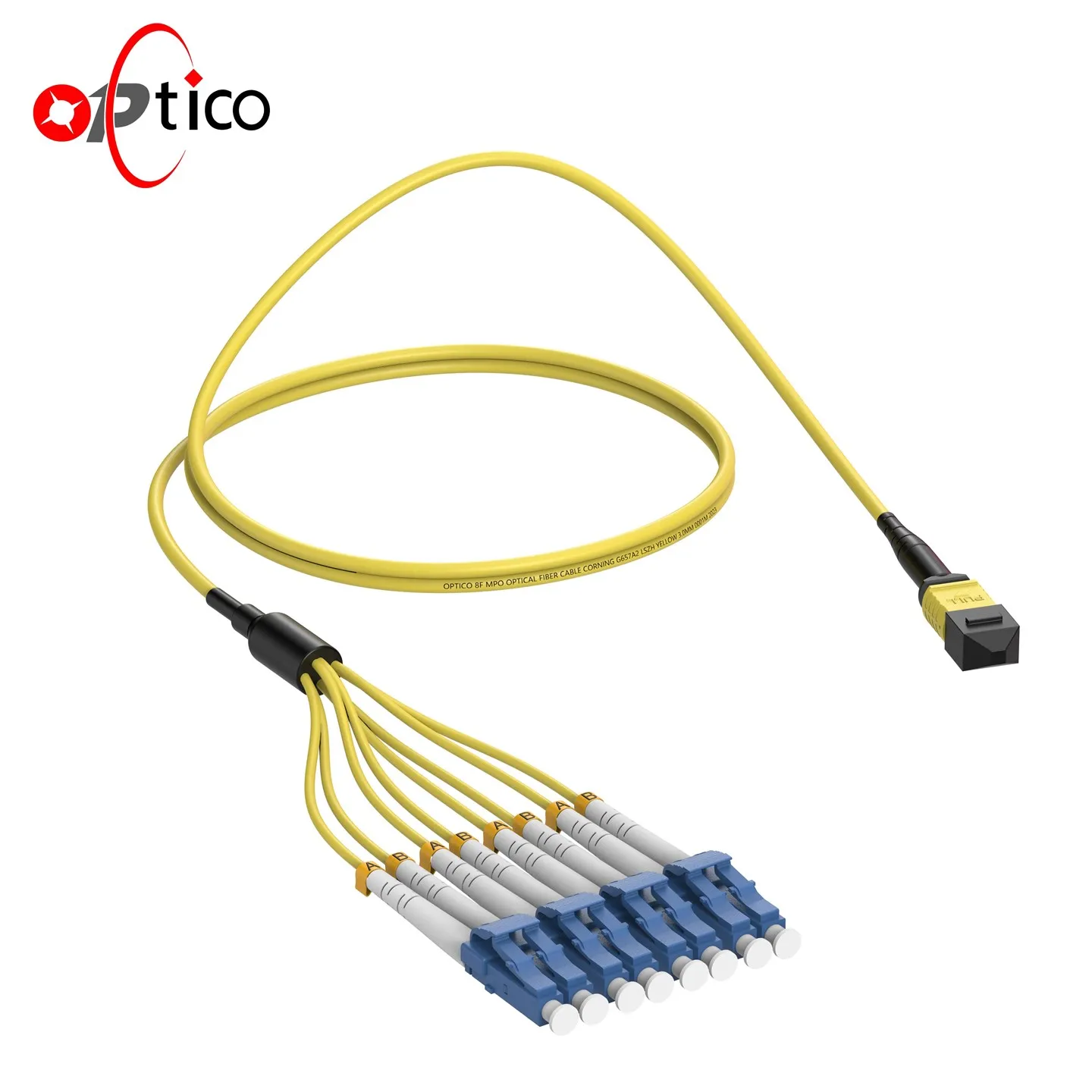 8F MTP MPO til LC Breakout Cable OS2